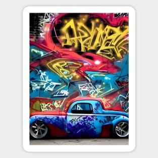 Graffiti Hotrod 11 Sticker